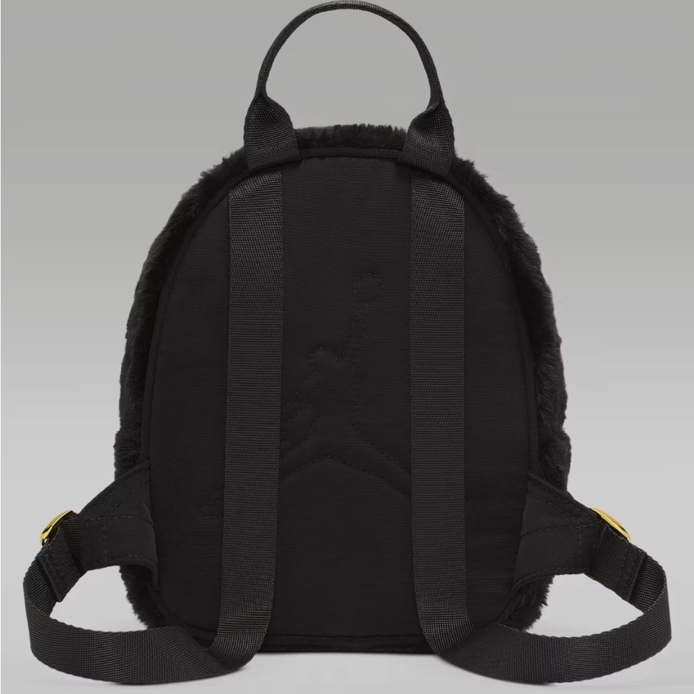 Black Furry Backpack - Picture 4 of 9